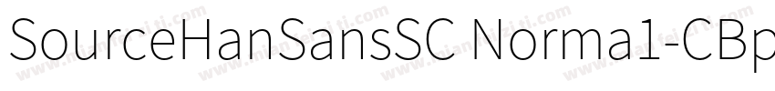 SourceHanSansSC Norma1-CBpC-EUC-H字体转换
